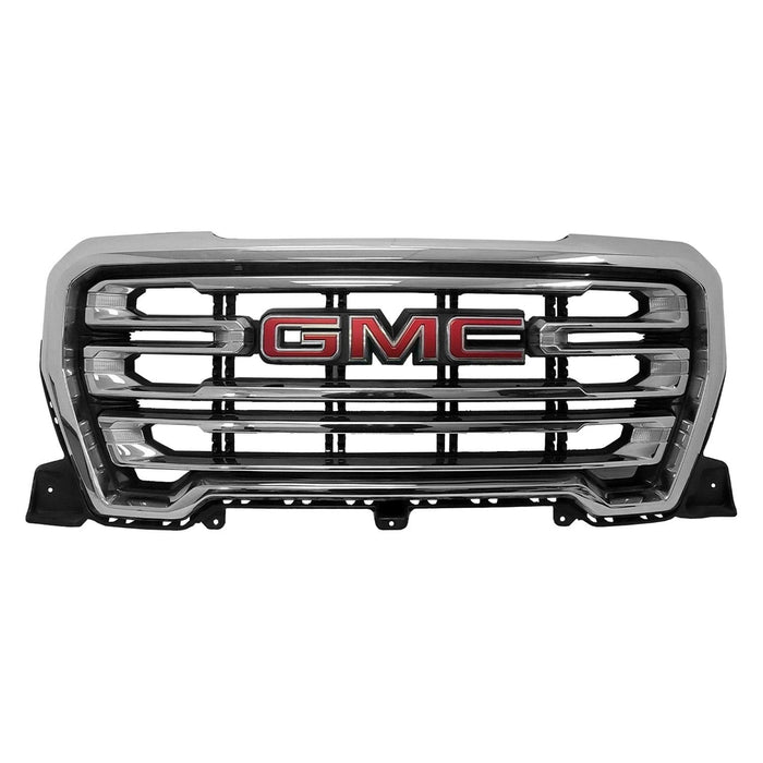 GMC Sierra 1500/1500 Limited SLT Grille W/O Surround View Camera Chrome Assembly - GM1200790