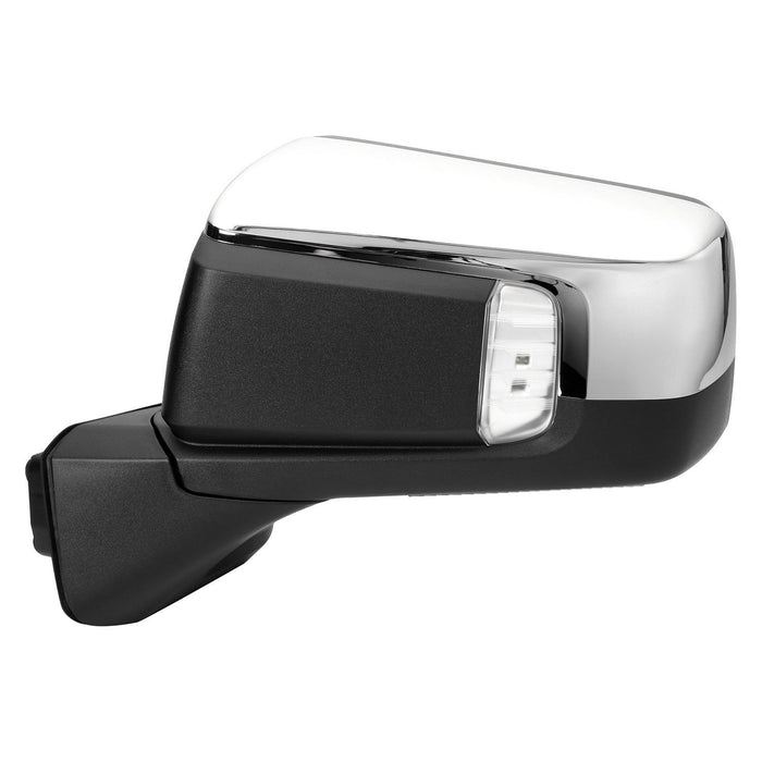 GMC Sierra 1500/1500 Limited Driver Side Door Mirror Std Man Folding W/O Auto Dimming W/Lamp W/Cover Chrome - GM1320627