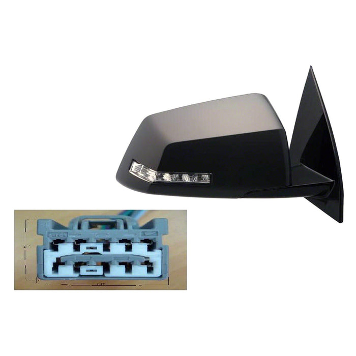Saturn Outlook Passenger Side Door Mirror W/Signal Lamp Manual Fold Assembly - GM1321398