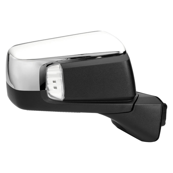 GMC Sierra 1500/1500 Limited Passenger Side Door Mirror Std Man Folding W/O Auto Dimming W/Lamp W/Cover Chrome - GM1321627