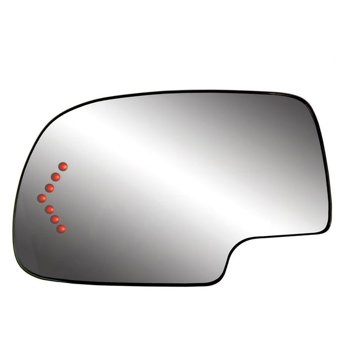 Cadillac Escalade/Chevrolet Avalanche 1500/Avalanche 2500/Silverado 1500/Suburban 1500/Suburban 2500/Tahoe/GMC Sierra 1500/Yukon/Yukon XL 1500 Driver Side Door Mirror Glass Heated W/Signal Lamps W/Light Sensitive - GM1324102