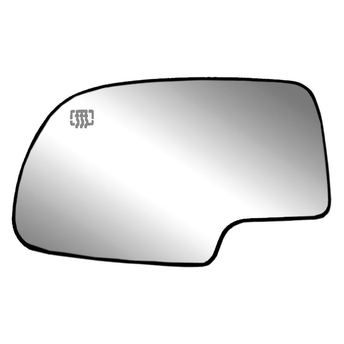 Cadillac Escalade/Chevrolet Avalanche 1500/Avalanche 2500/Silverado 1500/Suburban 1500/Suburban 2500/Tahoe/GMC Sierra 1500/Yukon/Yukon XL 1500 Driver Side Door Mirror Glass Heated W/O Signal W/Backing Plate - GM1324108