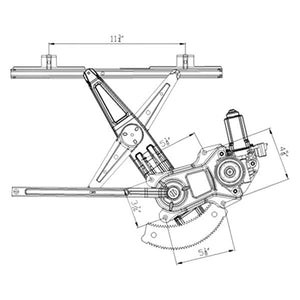 Front Driver Side Window Regulator image
