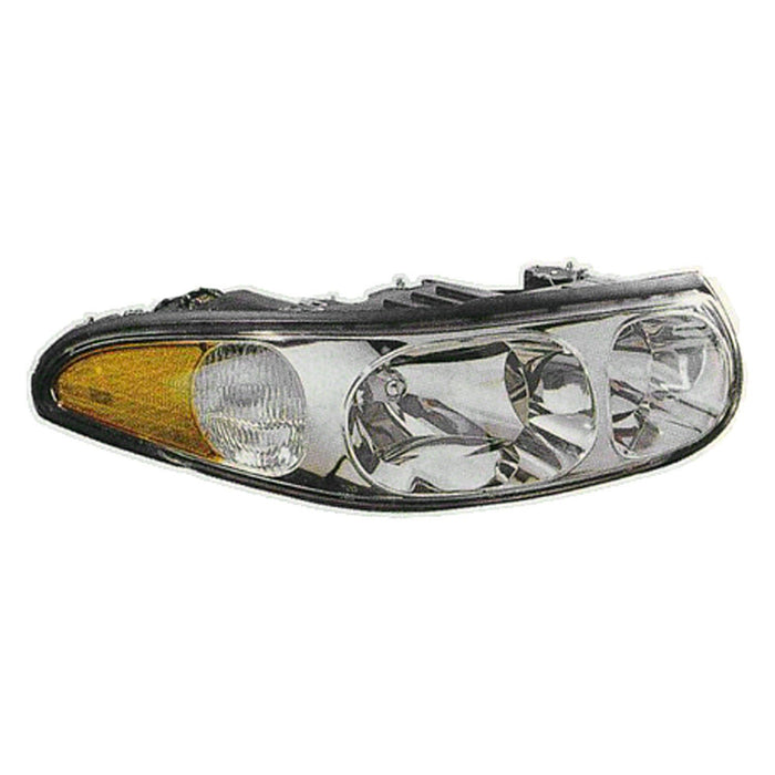 Buick LeSabre Driver Side Headlight Assembly W/Cornering/Marker Lamp Custom W/Fluted High Beam Surface Composite - GM2502209