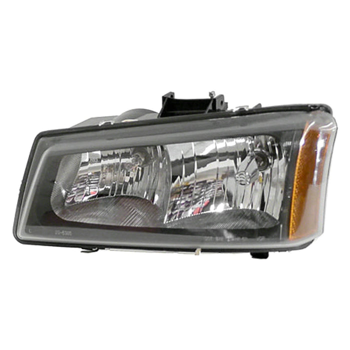 Chevrolet Avalanche 1500/2500/Silverado 1500/Silverado 1500 Classic/Silverado 2500/Silverado 2500 Classic/Silverado 3500/Silverado 3500 Classic Driver Side Headlight Assembly 2Nd Design Fluted Bezel Composite - GM2502257