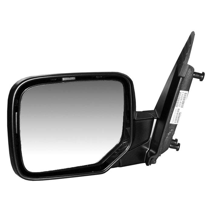 Honda Pilot Driver Side Door Mirror Power Non-Heated W/O Turn Signal Lamps Textured Assembly - HO1320265