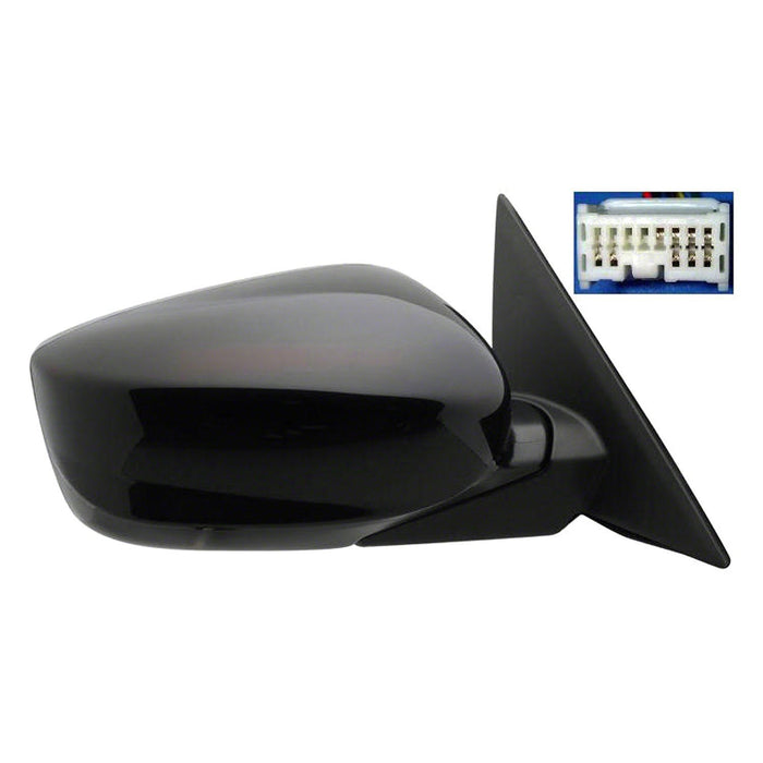 Honda Accord Crosstour/Crosstour EX-L Passenger Side Door Mirror Power Heated W/Memory W/Cover Assembly - HO1321250