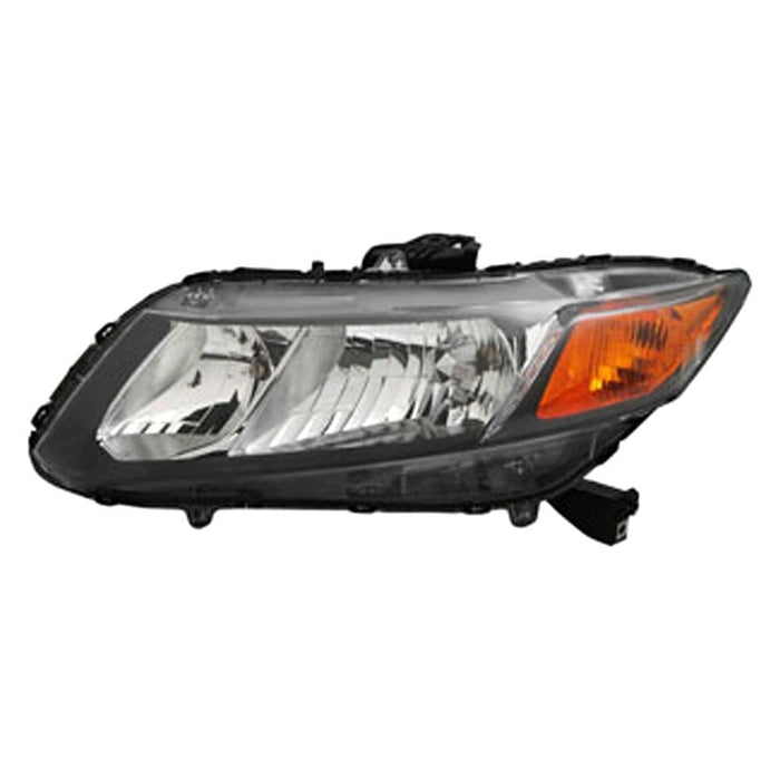 Honda Civic Driver Side Headlight Assembly Composite Coupe/Sedan - HO2502144