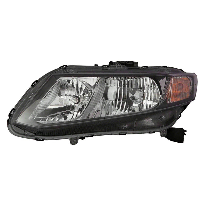 Honda Civic Hybrid/Hybrid-L Driver Side Headlight Assembly Composite Coupe/Sedan - HO2502150