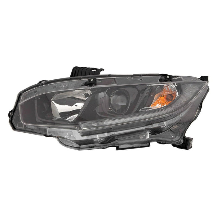 Honda Civic Driver Side Headlight Assembly Halogen Composite Coupe/Sedan - HO2502192