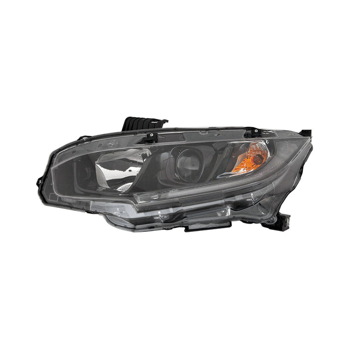Honda Civic Driver Side Headlight Assembly Japan Built Composite 1.5L L4 Turbocharged Sedan - HO2502198