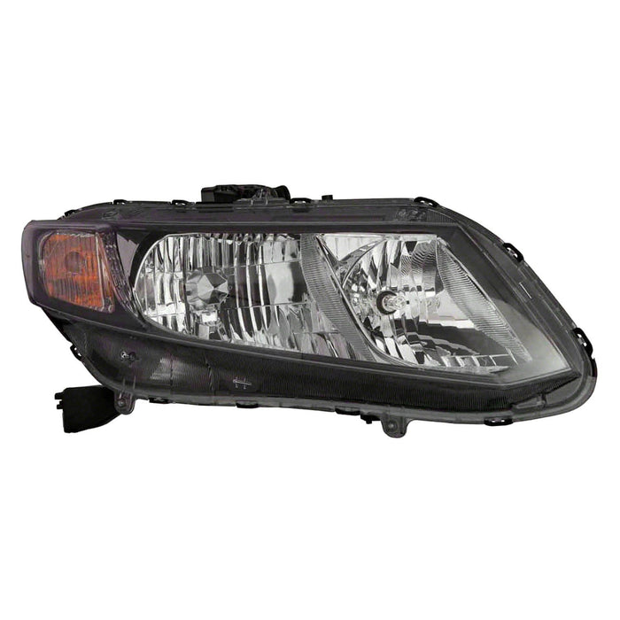 Honda Civic Hybrid/Hybrid-L Passenger Side Headlight Assembly Composite Coupe/Sedan - HO2503150