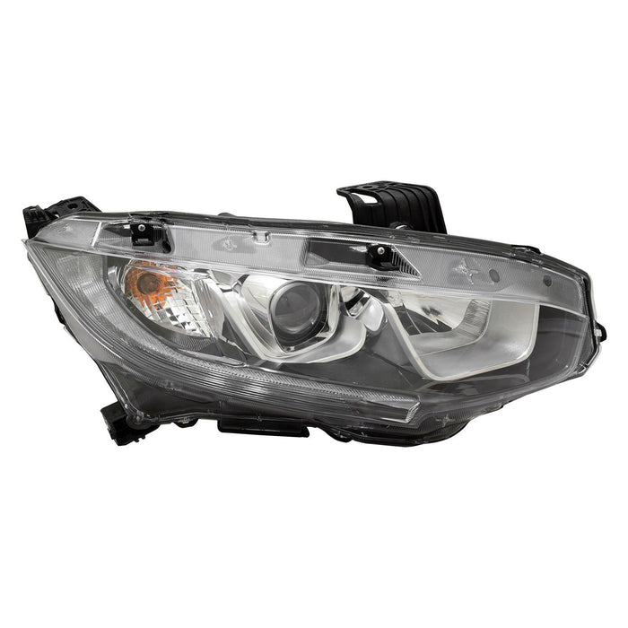 Honda Civic EX/EX-L/LX/Sport Passenger Side Headlight Assembly Halogen Composite Coupe/Hatchback/Sedan - HO2503173