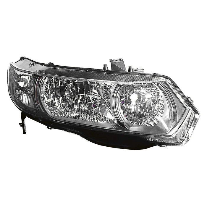 Honda Civic Passenger Side Headlight Lens Housing W/Clear Signal Lens Coupe - HO2519126