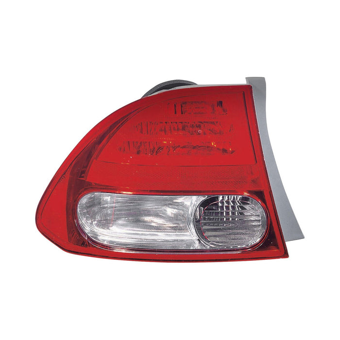 Honda Civic Driver Side Tail Light Housing Includes Lens Sedan - HO2818138