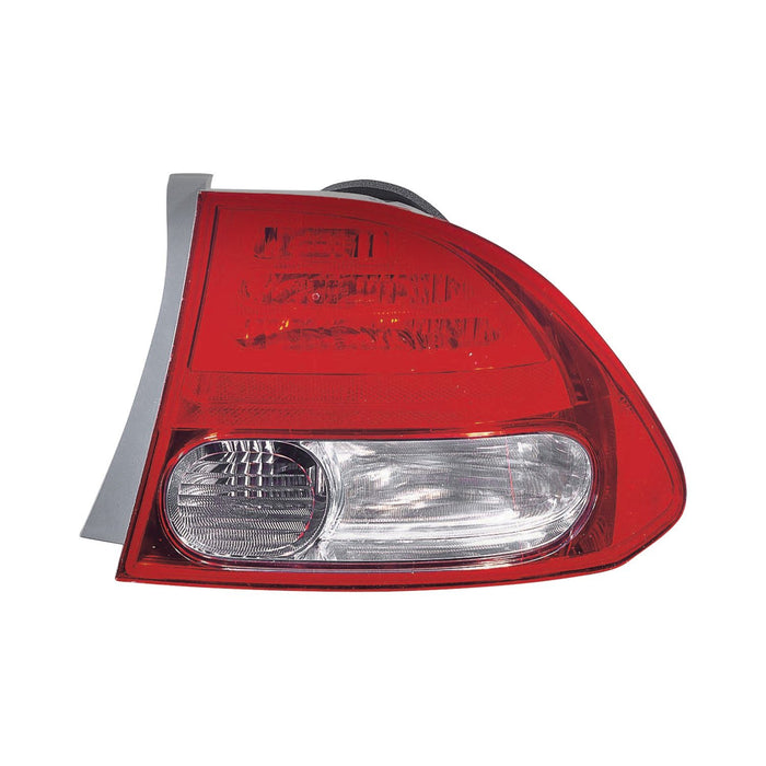 Honda Civic Passenger Side Tail Light Housing Includes Lens Sedan - HO2819138