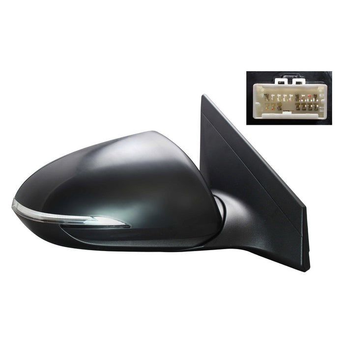 Hyundai Elantra Passenger Side Door Mirror Heated W/Blind Spot Detection W/Signal Lamp W/O Memory Usa Built Assembly - HY1321252