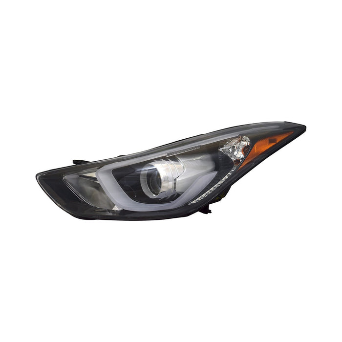 Hyundai Elantra Driver Side Headlight Assembly Usa Built W/Led Position Lamp Composite - HY2502186