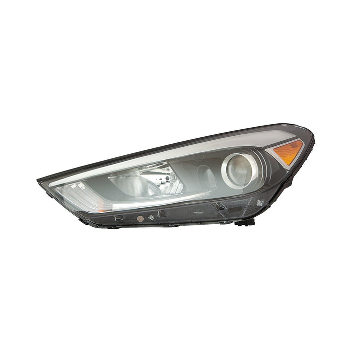 Hyundai Tucson Driver Side Headlight Assembly Halogen W/O Led Position Lamp Composite - HY2502199