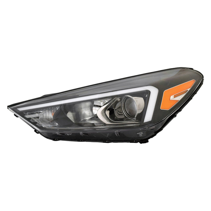 Hyundai Tucson Driver Side Headlight Assembly Halogen W/O Led Position Lamp Composite - HY2502234