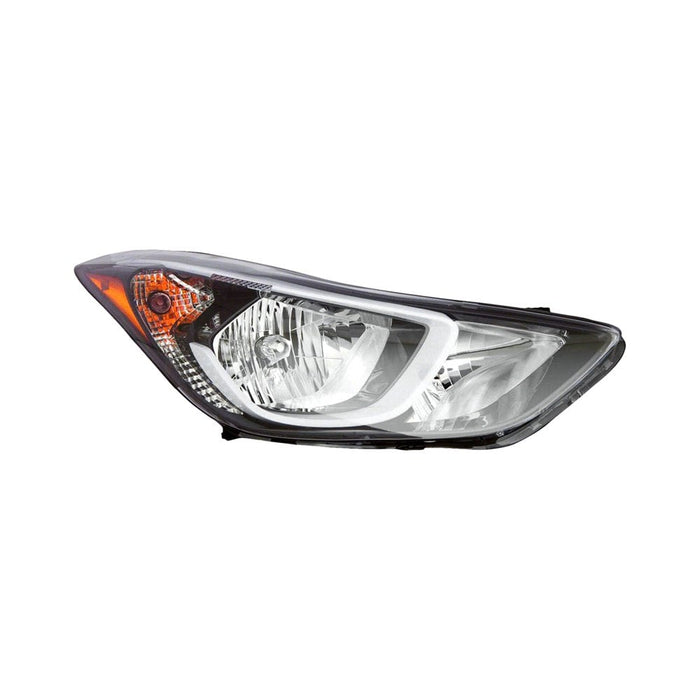 Hyundai Elantra Passenger Side Headlight Assembly Usa Built W/O Led Position Lamp Composite - HY2503187