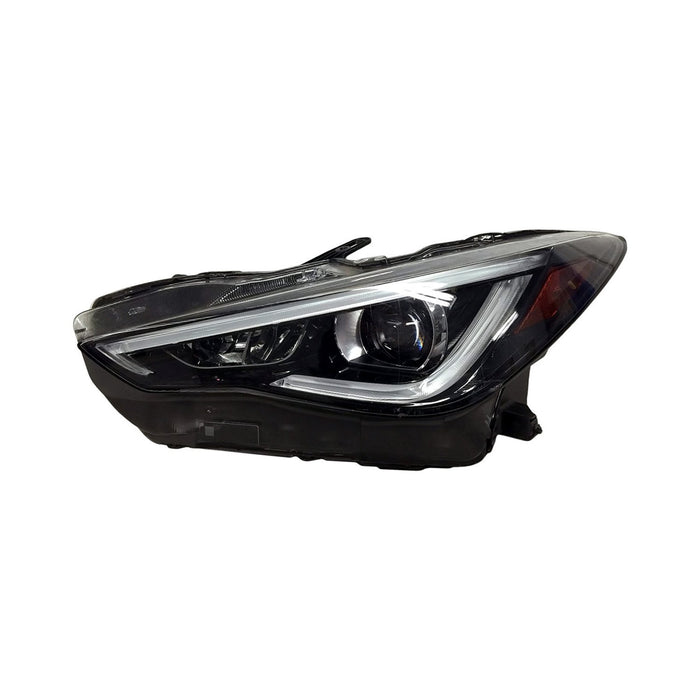 INFINITI Q60 Driver Side Headlight Assembly W/O Adaptive Headlamps Composite - IN2502178