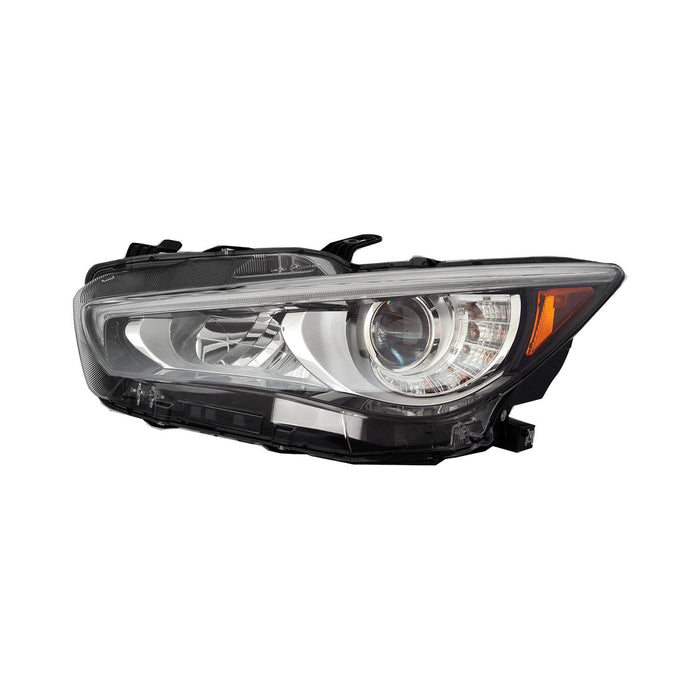 INFINITI Q50 Driver Side Headlight Assembly W/O Adaptive Headlamps Composite - IN2502179