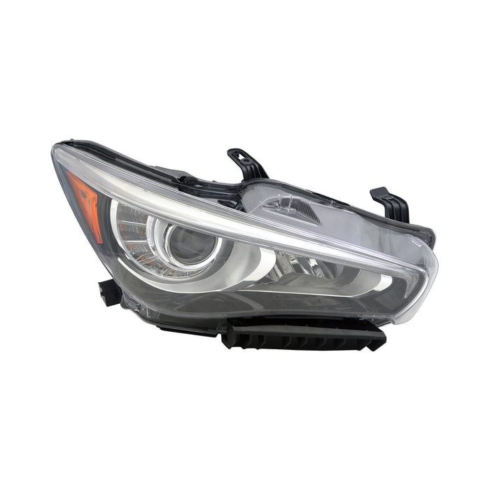 INFINITI Q50 Passenger Side Headlight Assembly W/O Adaptive Headlamps Composite - IN2503157