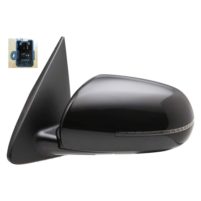 Kia Forte Driver Side Door Mirror Power Heated W/Signal Lamp Assembly - KI1320156