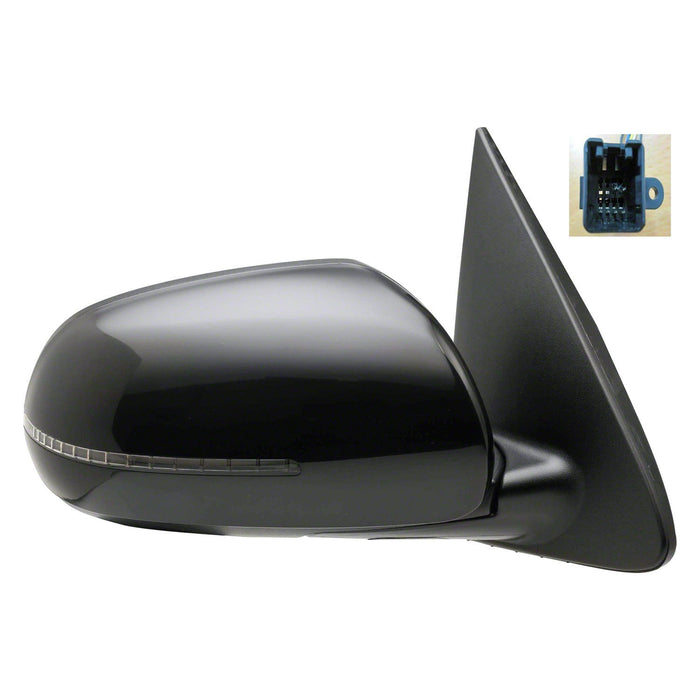 Kia Forte Passenger Side Door Mirror Power Heated W/Signal Lamp Assembly - KI1321156