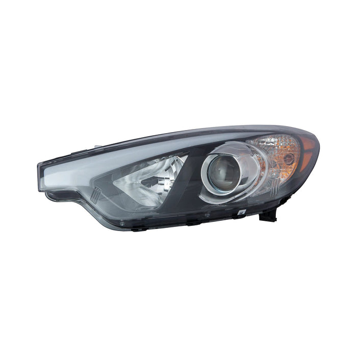Kia Forte/Forte5 Driver Side Headlight Assembly Halogen W/O Led Position Lamp Composite Sedan - KI2502170
