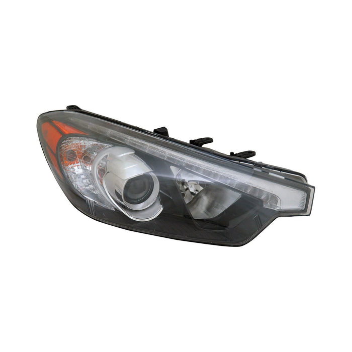 Kia Forte/Forte Koup/Forte5 Passenger Side Headlight Assembly Halogen W/Led Position Lamp To 10-17-14 Composite Sedan - KI2503171