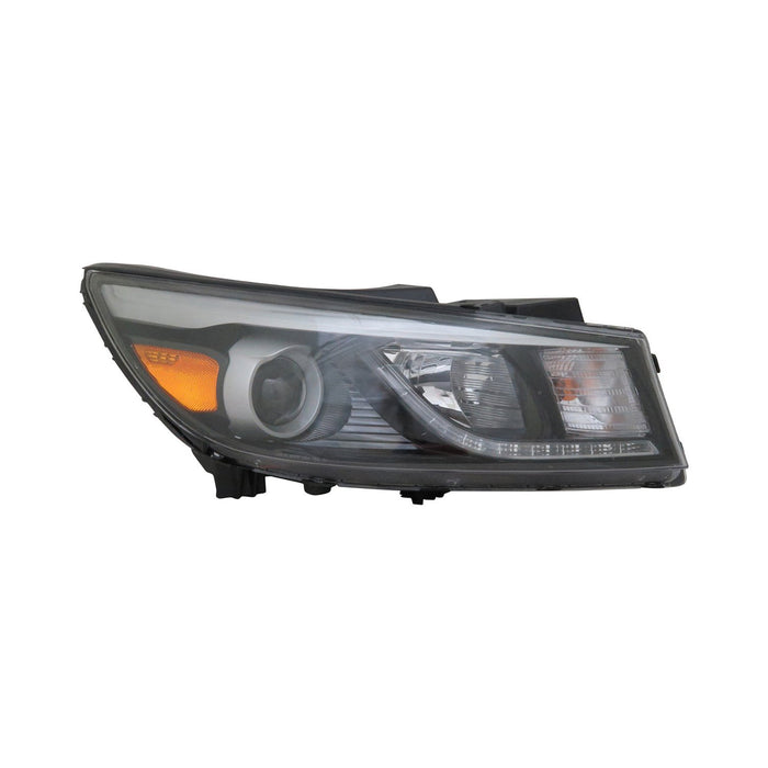 Kia Sedona SX/SX Limited/SXL Passenger Side Headlight Assembly Halogen W/Jeweled Led Driver Running Lamp Composite - KI2503182