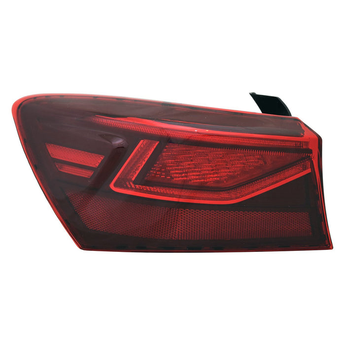 Kia Forte EX/EX Limited/EX Premium/EX+/S Driver Side Tail Light Assembly Halogen Outer Sedan - KI2804158