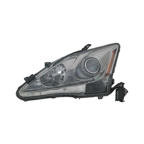 Lexus IS250 Driver Side Headlight Assembly W/O Auto Leveling Lamps Composite - LX2502132