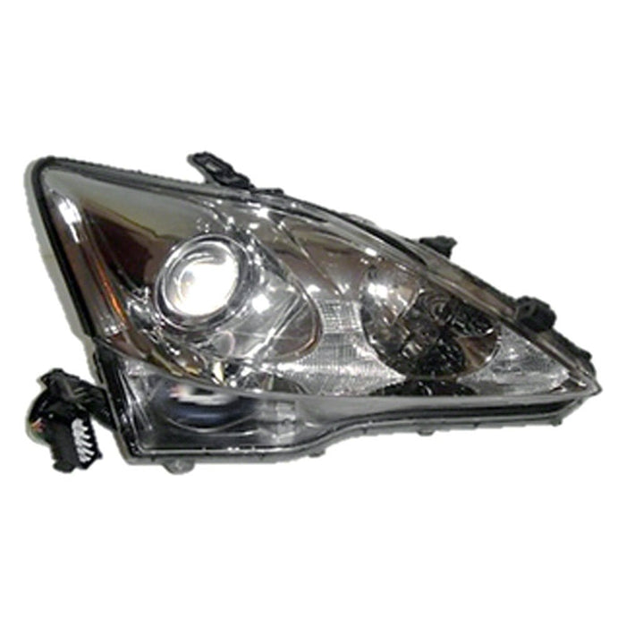 Lexus IS250 Passenger Side Headlight Assembly W/Auto Leveling Lamps Composite - LX2503133