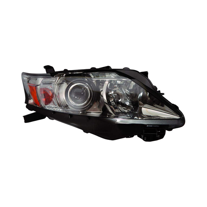 Lexus RX350 Passenger Side Headlight Assembly Halogen Type 1 Canada Built Chrome Bezel Composite - LX2503147