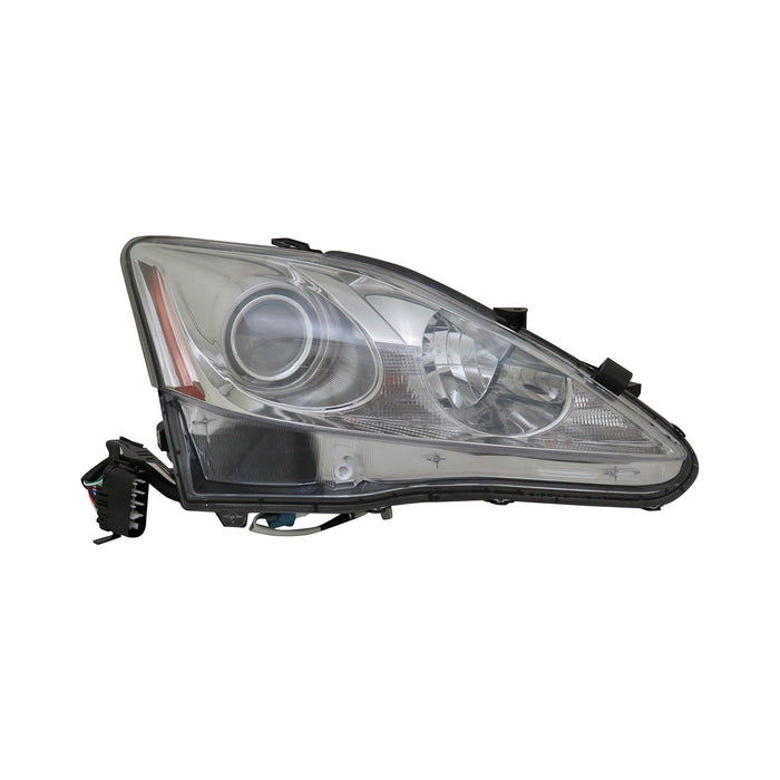 Lexus IS250/IS350 Passenger Side Headlight Lens Housing Halogen - LX2519125