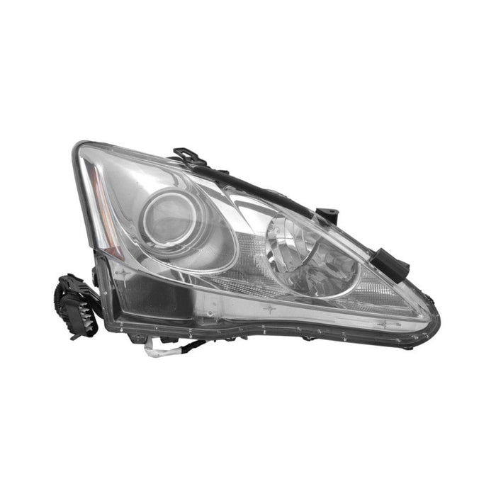 Lexus IS250/IS350 Passenger Side Headlight Lens Housing Halogen - LX2519131