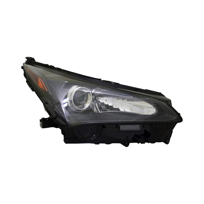 Lexus NX200t Passenger Side Headlight Lens Housing Single Beam W/F Sport Pkg Lens/Housing Only - LX2519142