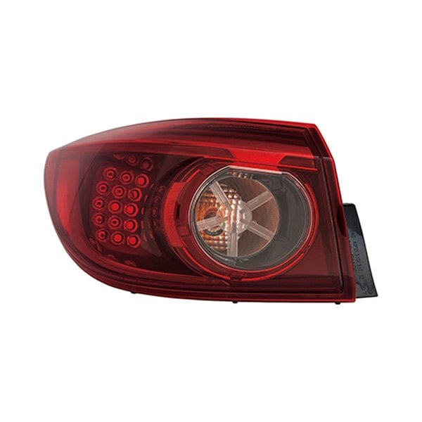 Mazda 3 Driver Side Tail Light Assembly Led Type Smoke Outer Sedan - MA2804114