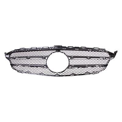 Mercedes C300 OEM Grille Inner Matte Dark Gray - 2058880023