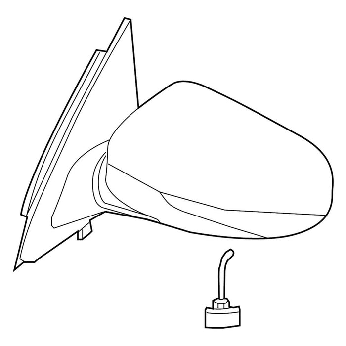 Nissan Altima Driver Side Door Mirror Heated W/O Signal Lamp W/Cover See Notes Assembly - NI1320314