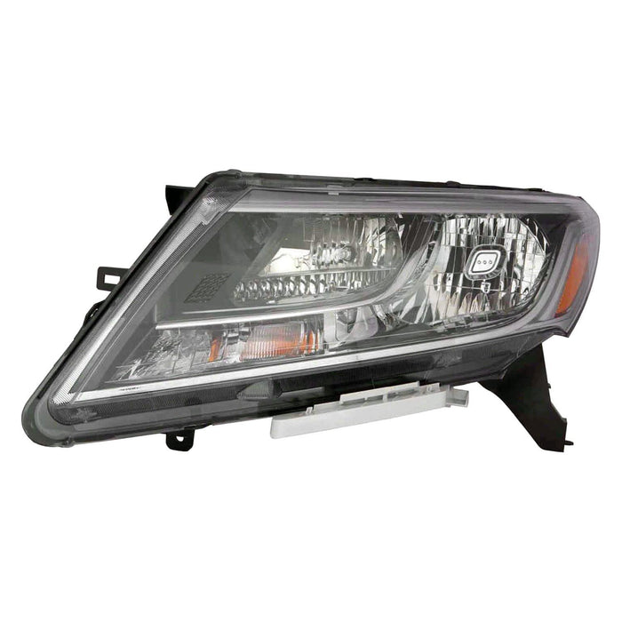 Nissan Pathfinder Driver Side Headlight Assembly Halogen Bezel Chrome Trim Composite - NI2502221