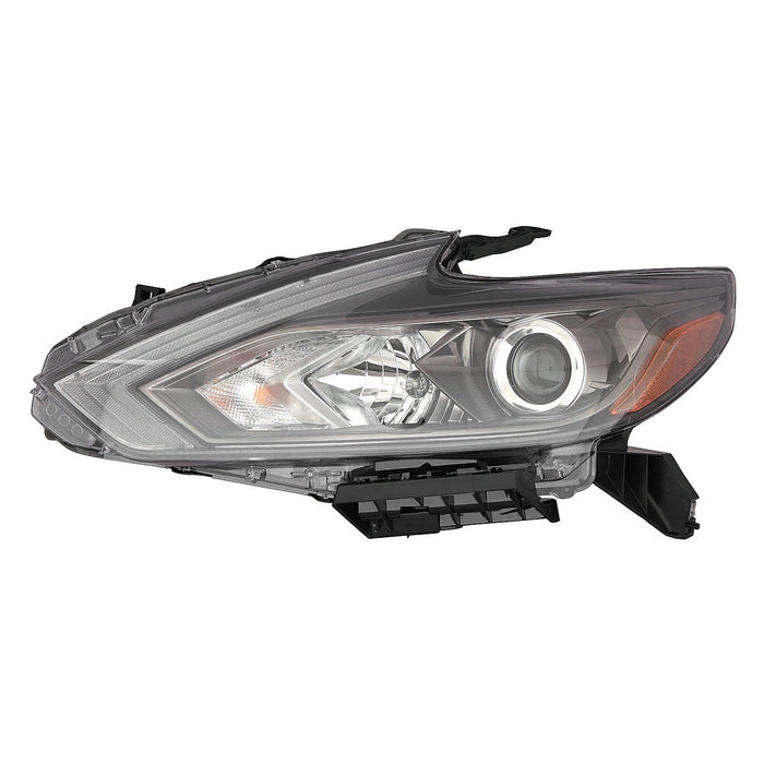 Nissan Altima Driver Side Headlight Assembly Halogen W/O Led Drl W/O Smoke Lens Composite Sedan - NI2502249