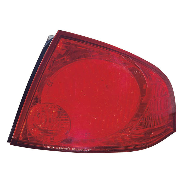 Nissan Sentra Base/S Passenger Side Tail Light Assembly Quarter Panel Mounted - NI2801159