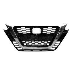 Nissan Altima OEM Grille Painted Black With Chrome Moulding Without Camera S/Sl/Sv Model - 623106CG1A