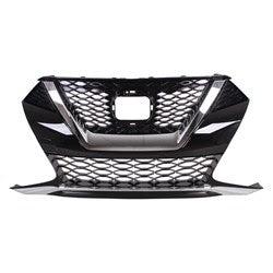 Nissan Maxima OEM Grille Painted Black With Chrome Moulding Without Camera S/Sv/Sl Model - 623109DJ0A