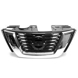 Nissan Rogue OEM Grille Glossy Black With Chrome Moulding/ Camera/Sv Premium Package Without Adaptive Cruise - 623106FL0B