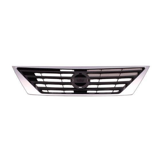 Nissan Versa Sedan OEM Grille Black With Chrome Moulding - 623103BA5A